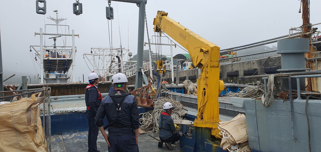 태안군 연근해 어장생산성 개선지원사업 현장점검