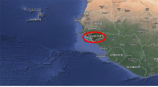 기니비사우 연안(출처 Google)